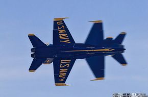 US Navy Blue Angels F/A-18 Hornet Fighters