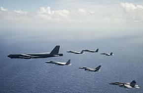Aircraft from the United States, Australia and Japan engage in COPE North 2019