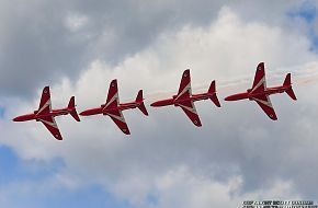 RAF Red Arrows Flight Demonstration Team-Hawk T1A Jet Aircraft