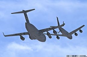 USAF KC-135 Stratotanker and C-17 Globemaster III