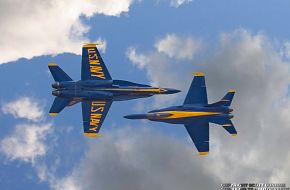 US Navy Blue Angels F/A-18 Hornet Fighter