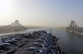 USS Harry S Truman (CVN 75) Transits The Suez Canal