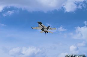 US Navy EA-18G Growler Electronic Warfare Aircraft