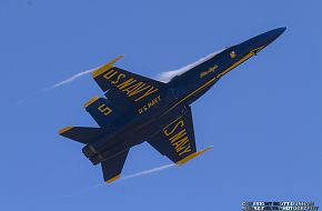 US Navy Blue Angels Flight Demonstration Team F/A-18 Hornet Fighter