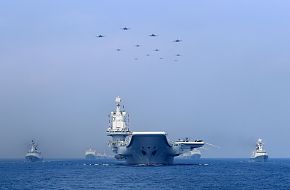 Chinese Navy Warships and Aircraft Carrier