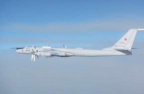 Tu-142 intercepted by RAF Eurofighter