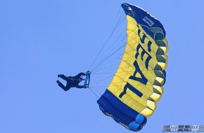 US Navy Leap Frogs Parachute Demonstration Team