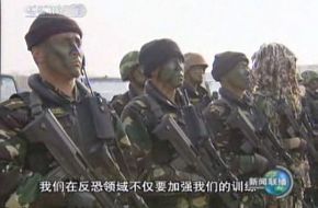 Chinese SF sniper in anti terrorist demonstration