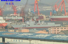 New hull similar to 051B Luhai class is under construction at Dalian shipya
