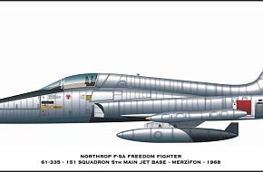 F-5A of Turkish Air Force in 1960's, based in Merzifon Air Base