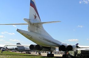 MAKS 2005 Air Show -  Tu 160 Strategic Bomber Russian AF