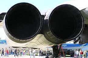 MAKS 2005 Air Show -  Tu 160 Strategic Bomber Russian AF