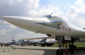 MAKS 2005 Air Show -  Tu 160 Strategic Bomber Russian AF