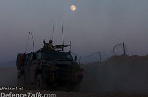 Aussie made Bushmasters on patrol with 4RAR in Afghanistan