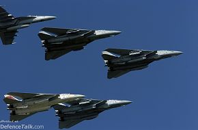 Three F-14B Tomcats and an F-14D Tomcat