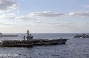 USS Dwight Eisenhower Carrier Battle Group on exercises in Atlantic