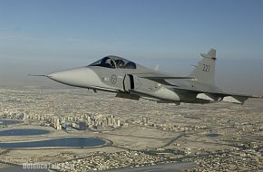 Gripen JAS 39 Fighter - Arrives for Dubai Air Show