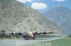 PAF C-130 taking off