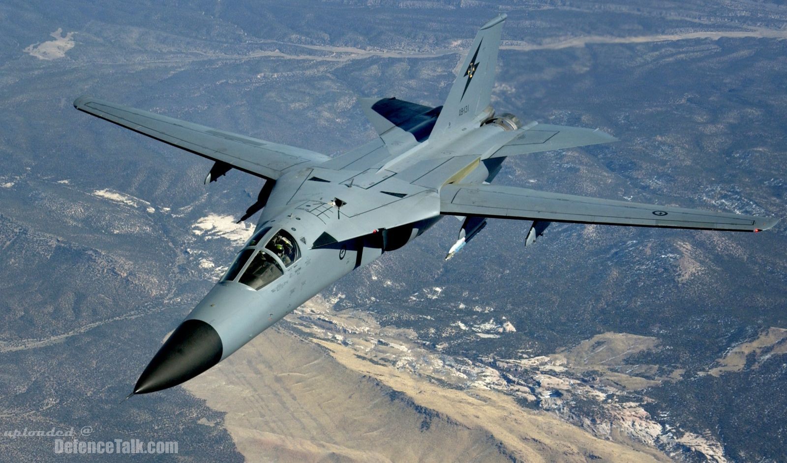 1SQN F-111C over Nellis AFB, Nevada, during Red Flag '06