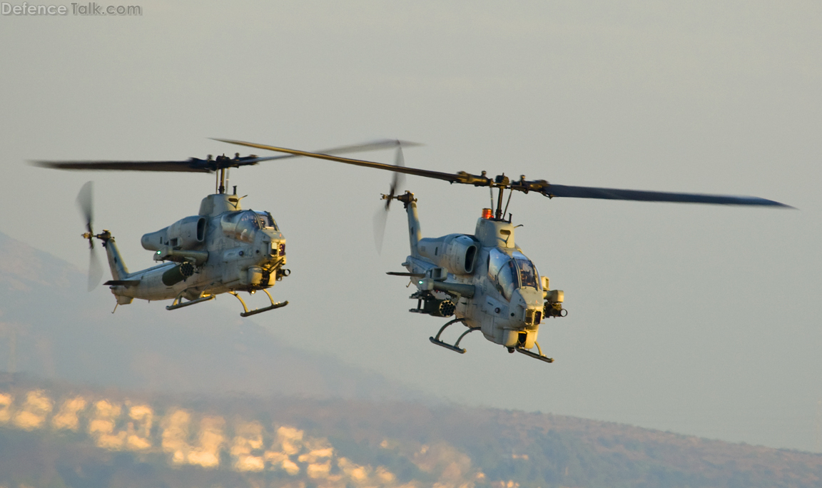 2 AH-1W Helicopter at Miramar 2010 Air Show