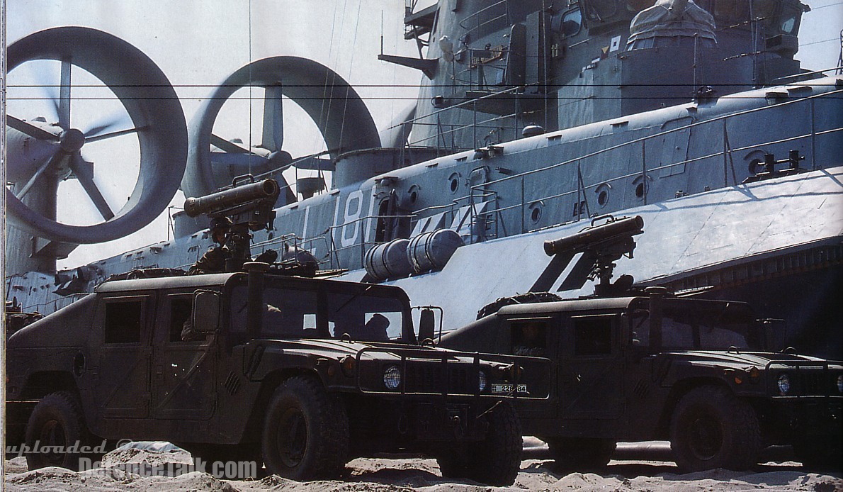 2 Hummer with MILAN of Hellenic Army in Fron of a Zubr Hovercraft of Hellen