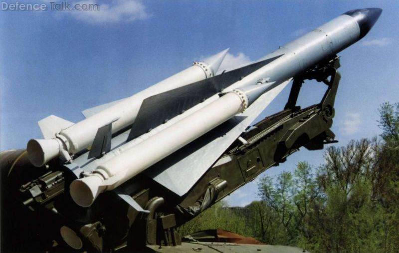 5V28 missile on launcher