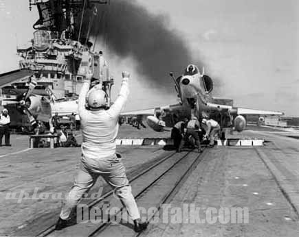 A-4G Skyhawk on Melbournes Catapult