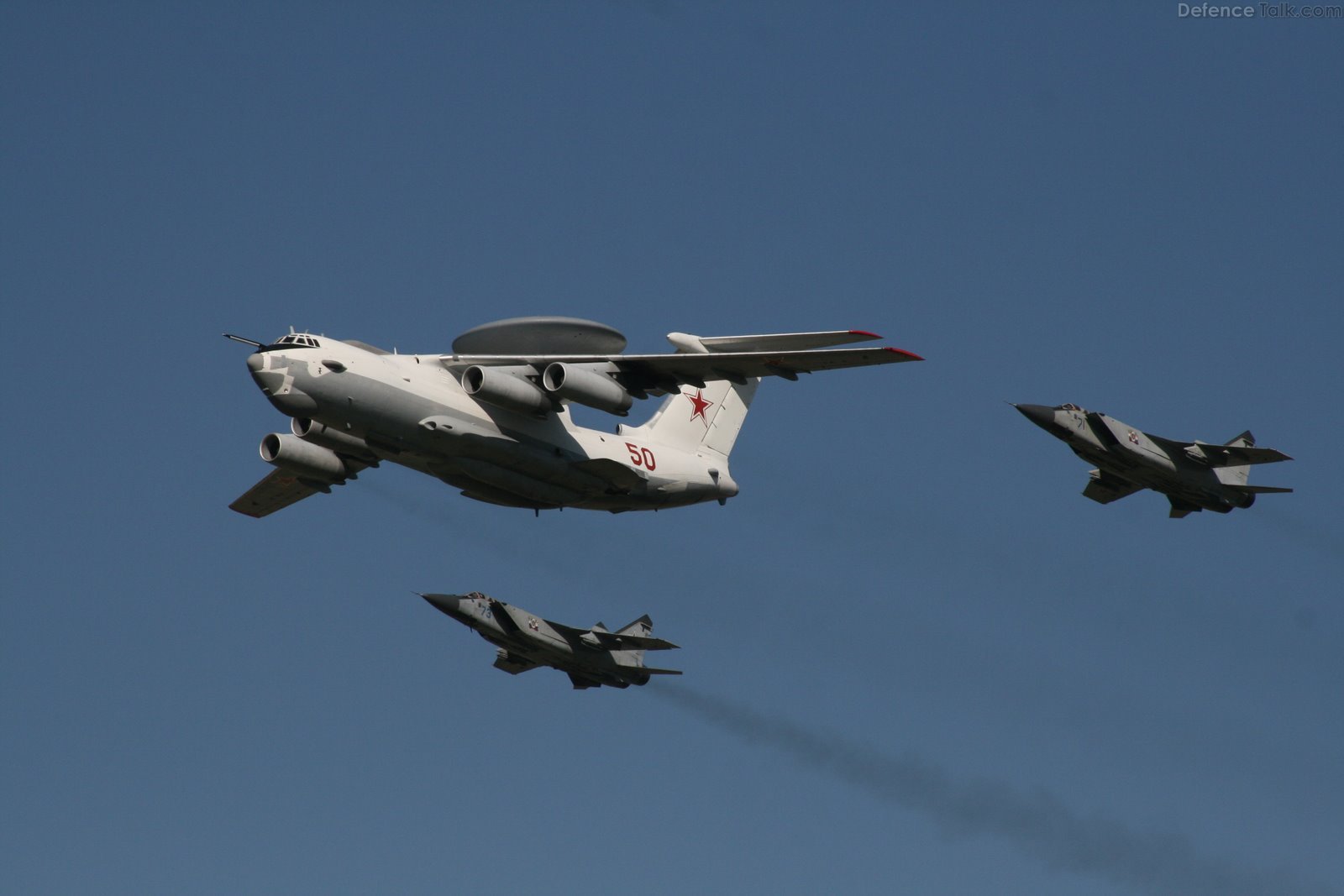A-50 with MiG-31