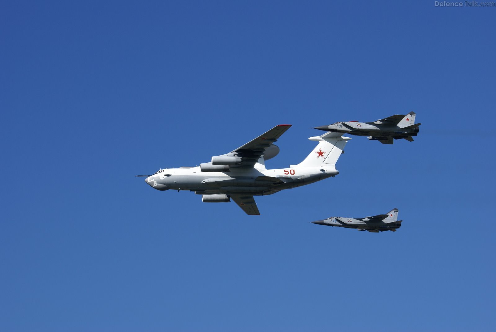 A-50 with MiG-31