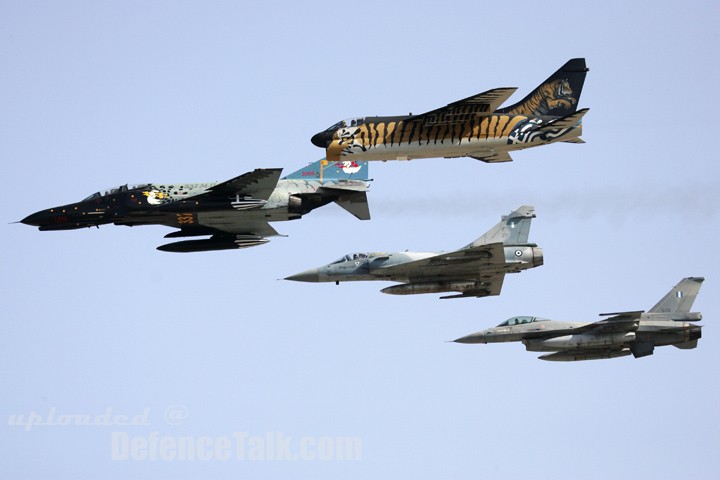 A-7E, F-4E, Mirage2000 and F-16 Hellenic Airforce