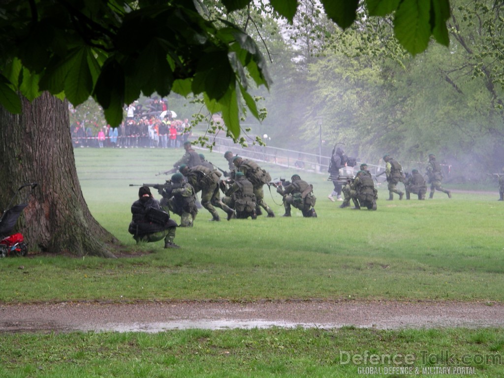 A amphibious task force arrived