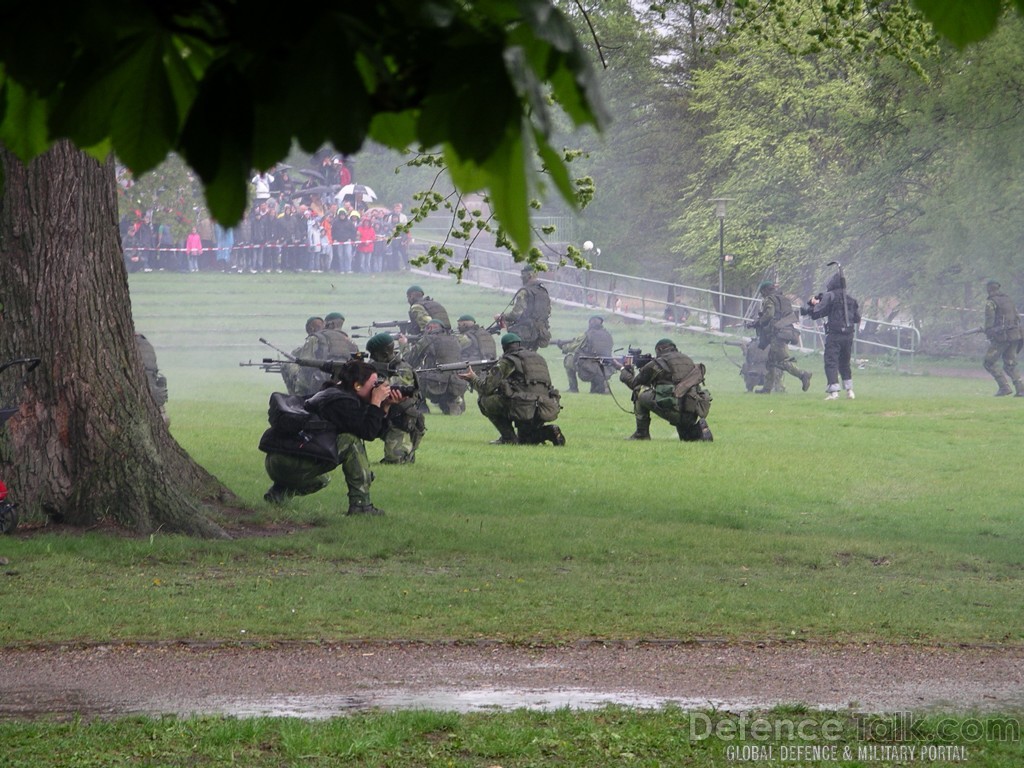 A amphibious task force arrived