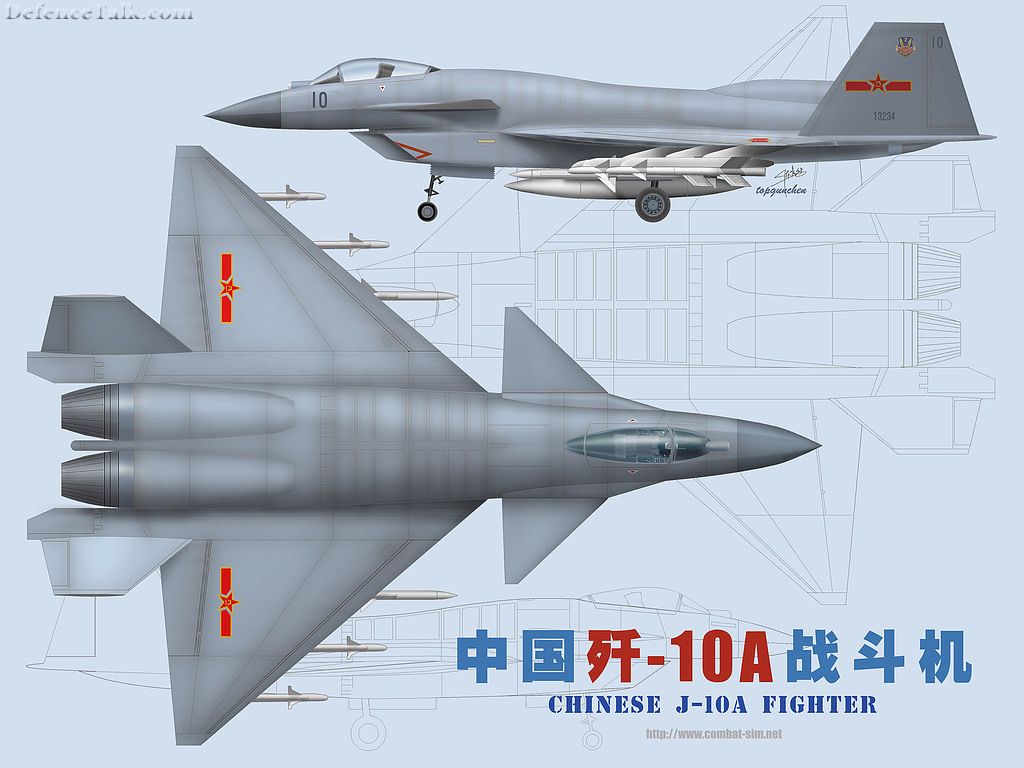 A Concept Drawing of J-10A