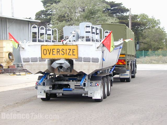 A new 4RAR Commando highspeed watercraft and trailer