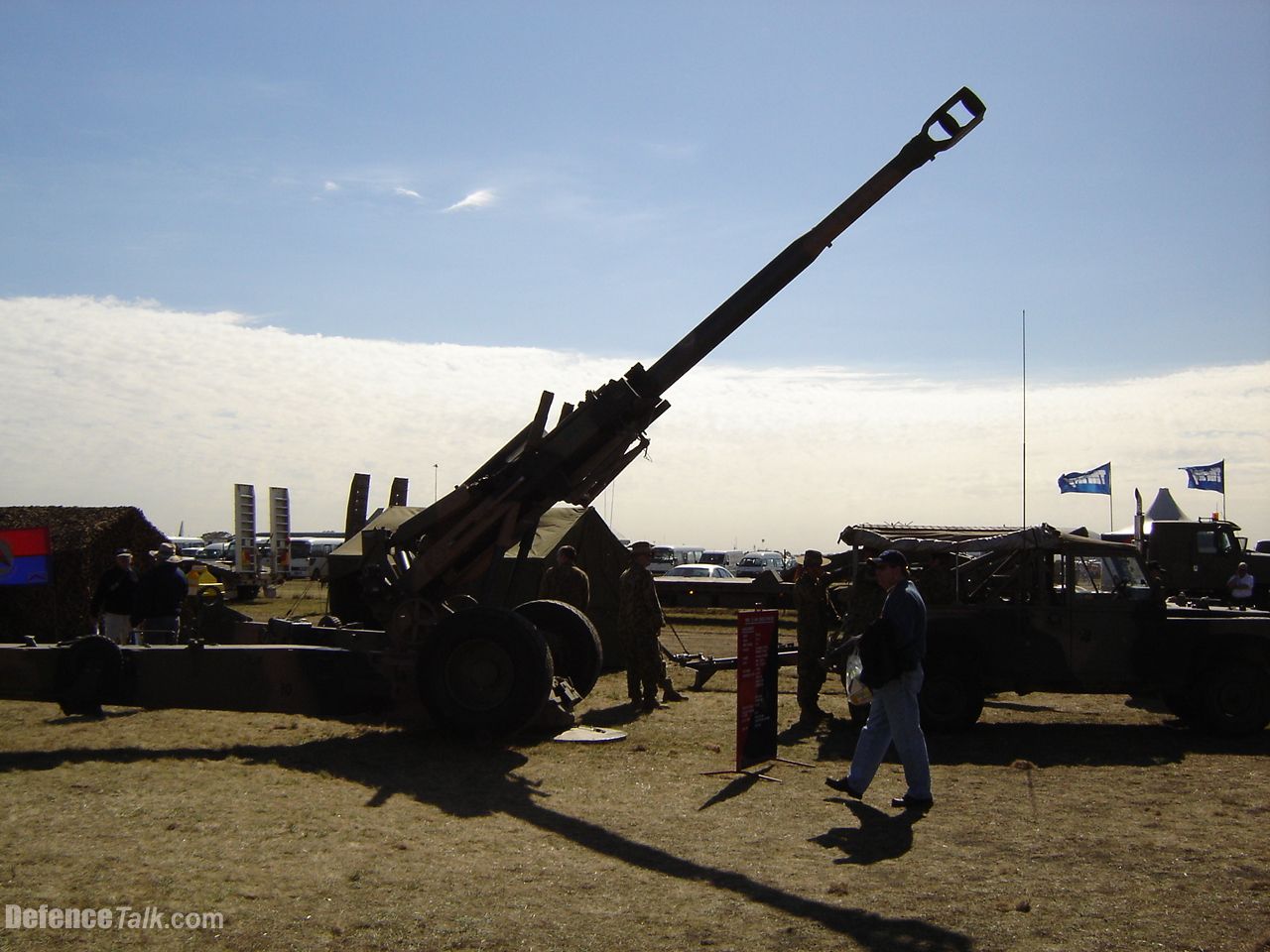 A Royal Australian Artillery M198 155mm Howitzer at the Avalon Airshow