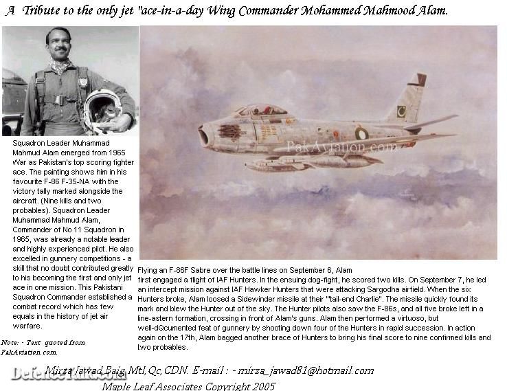 A Salute to the only "Jet-Ace in a day" Wing Commander (Rtd) Moha