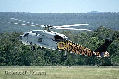 A Tiger Striped RAN SH-60B Seahawk