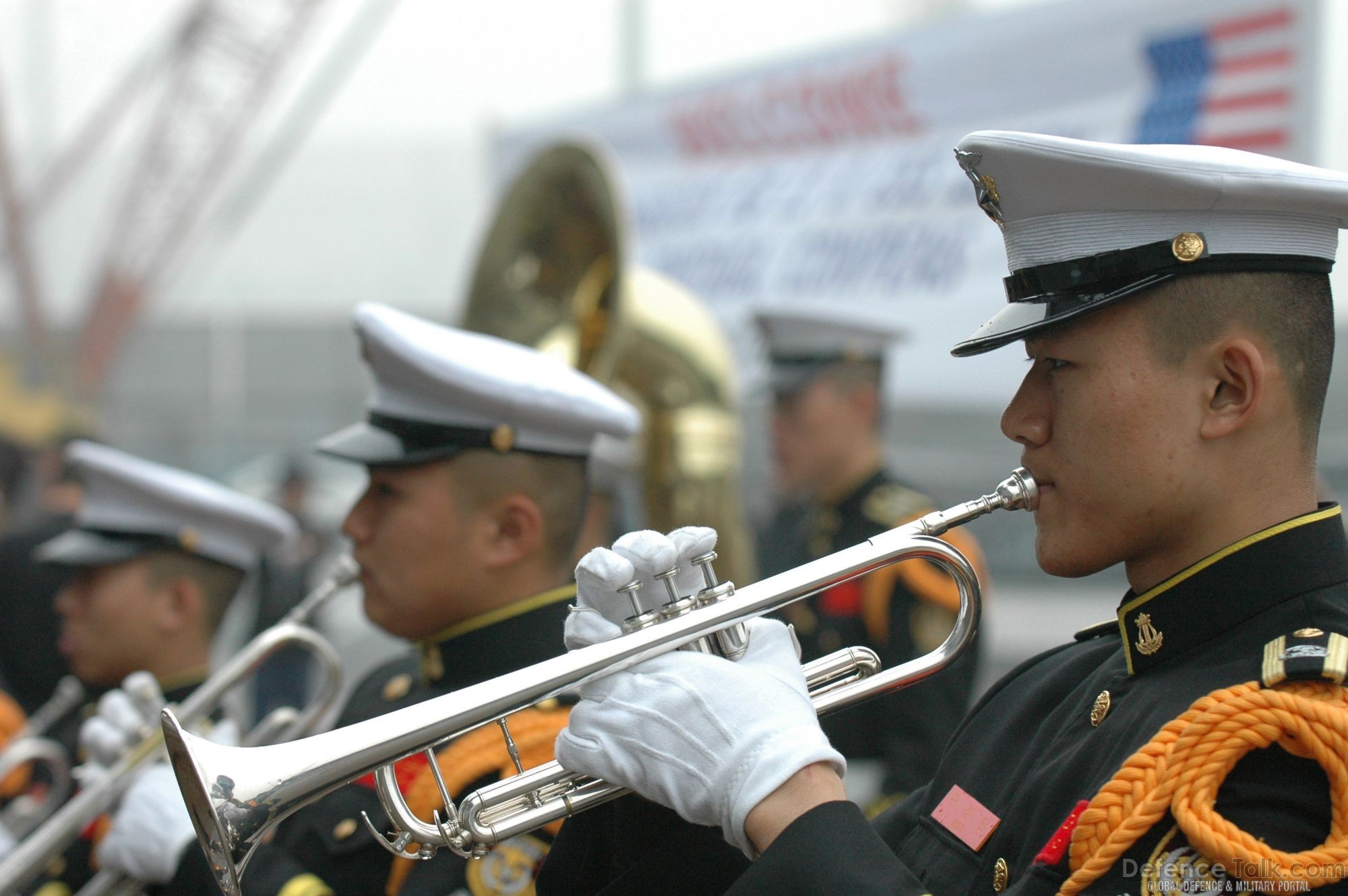 A trumpeter - S. Korea, US Military Exercise