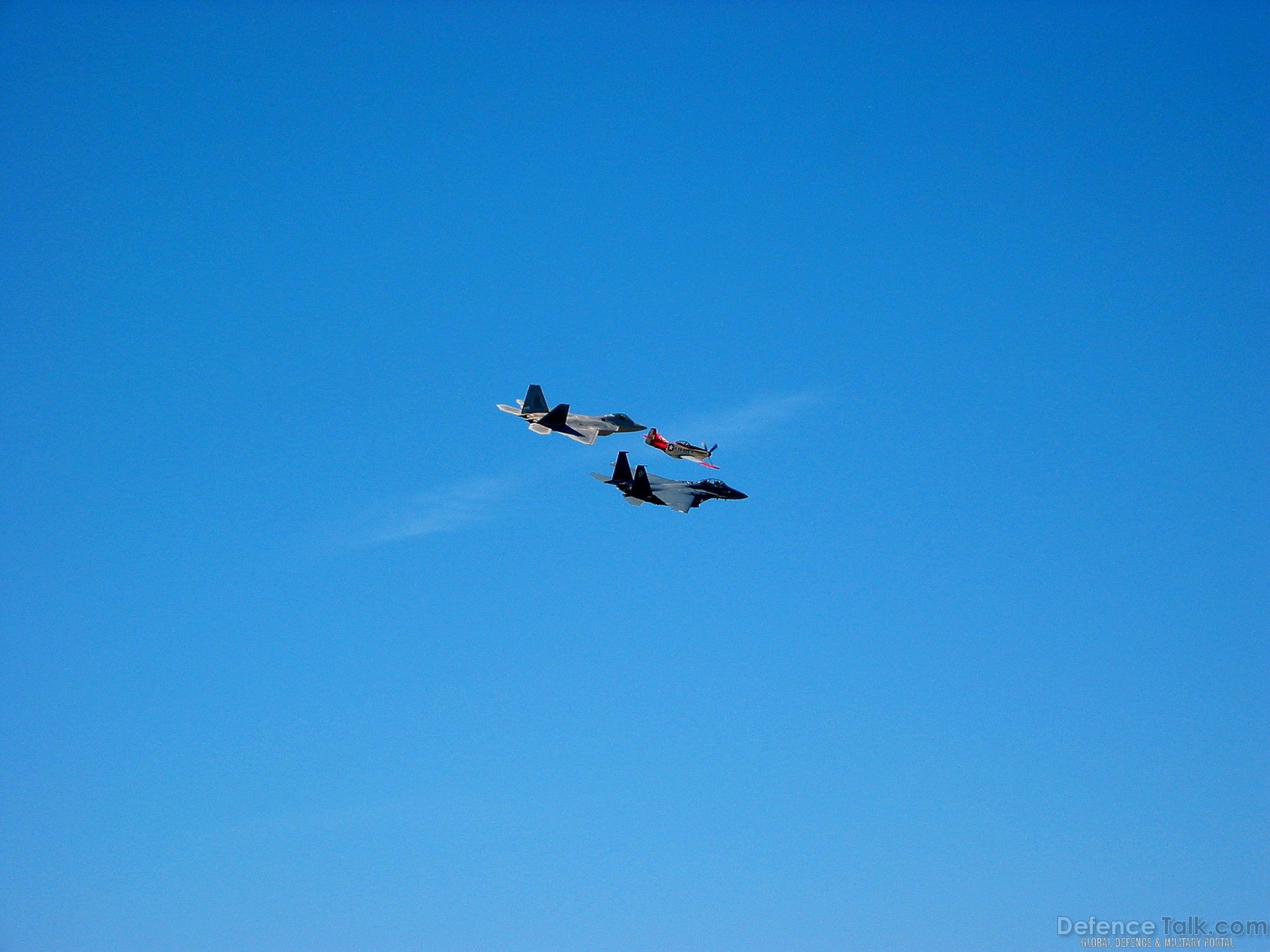 Air Force heritage flight - NBVC Air Show 2007