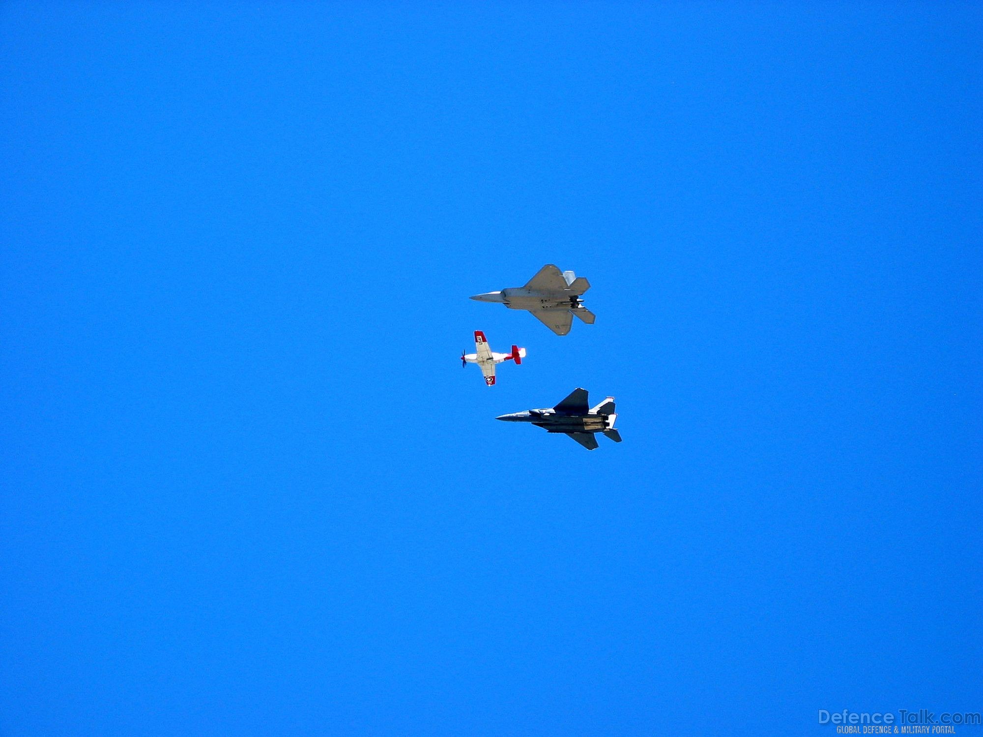 Air Force heritage flight - NBVC Air Show 2007