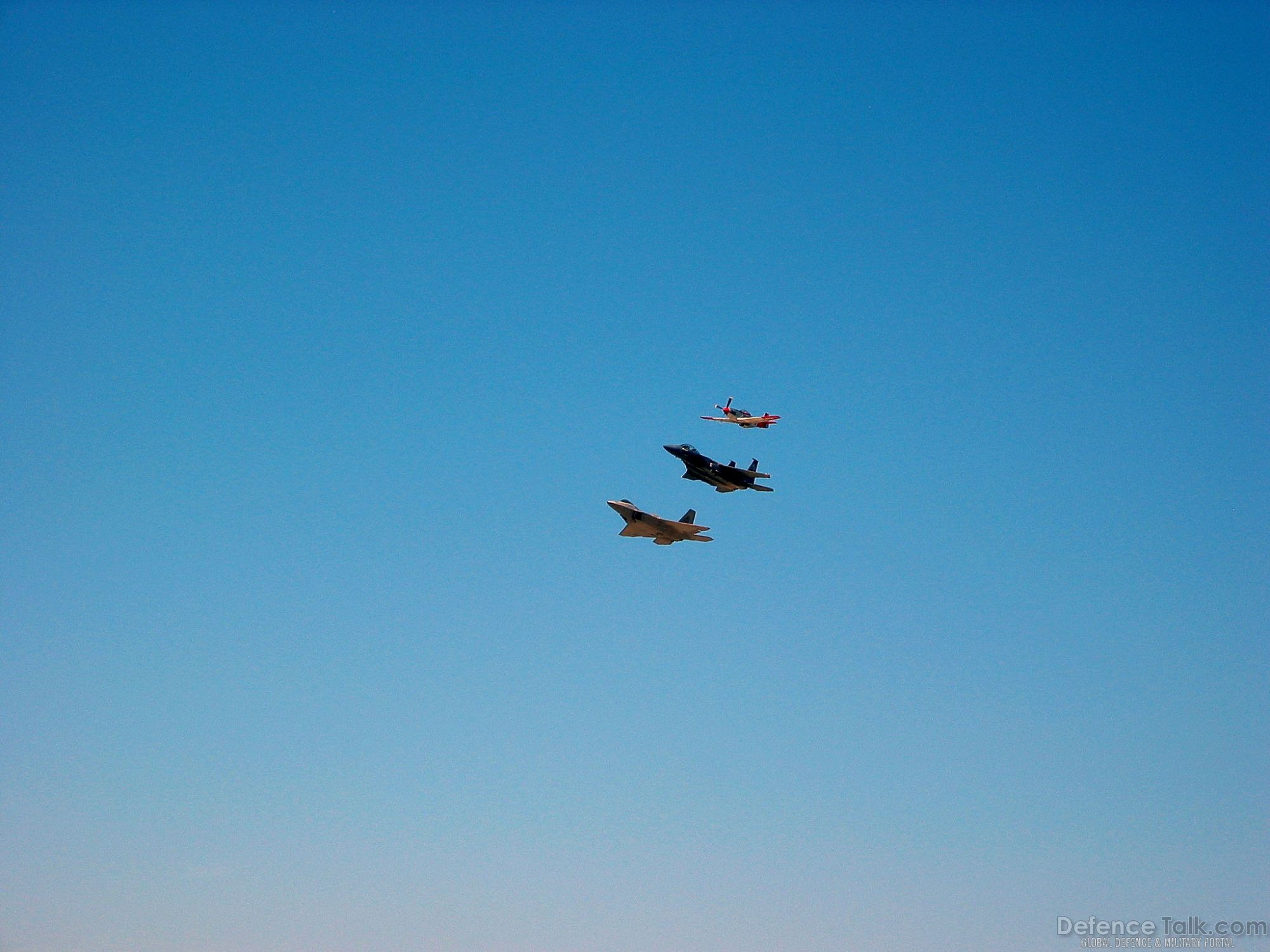 Air Force heritage flight - NBVC Air Show 2007