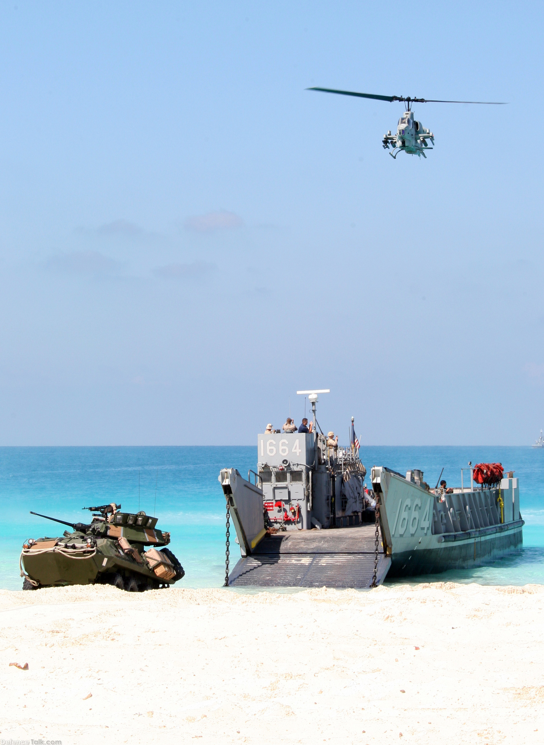 Amphibious landing demonstration at Egyptian beaches