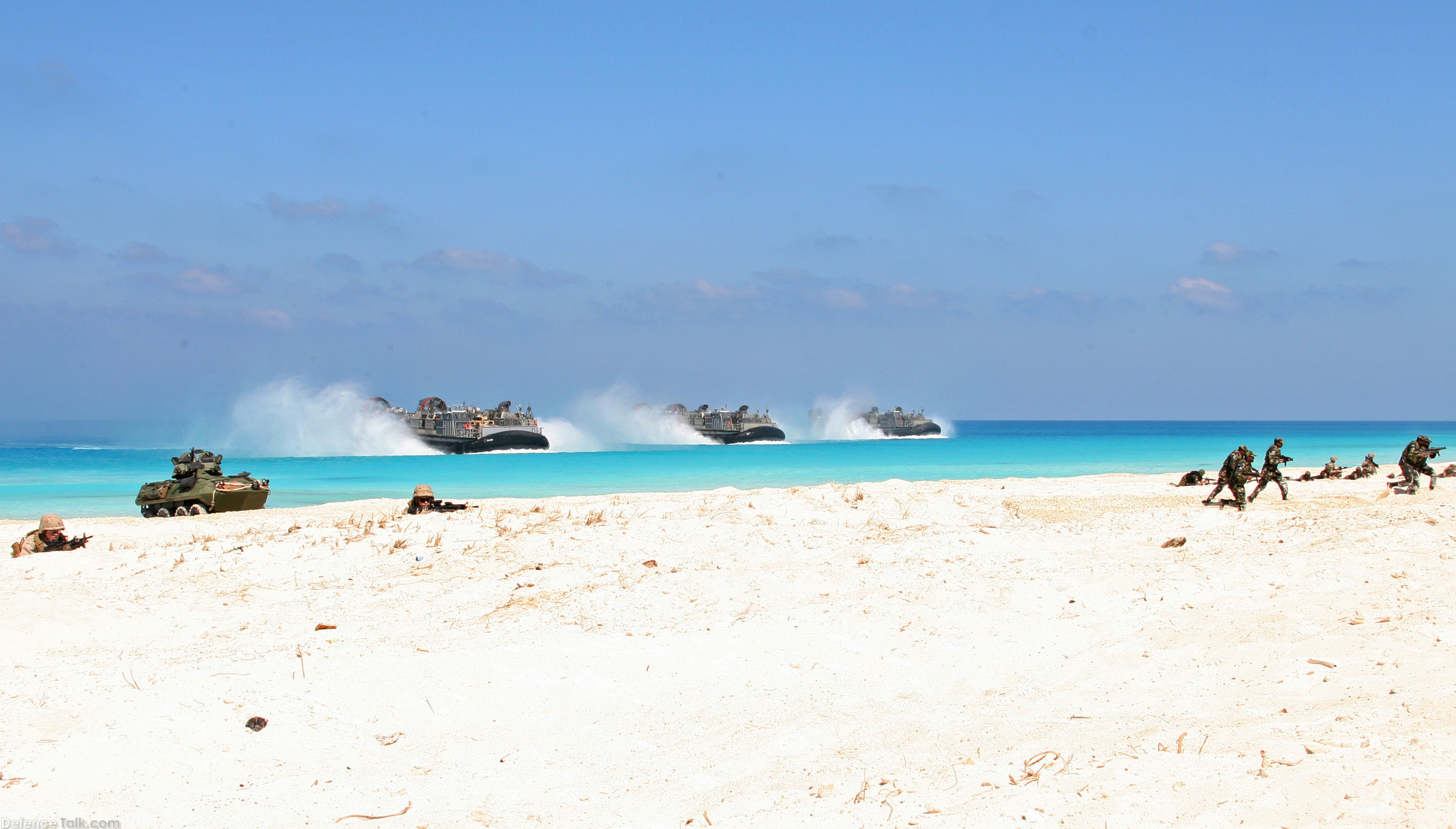 Amphibious landing demonstration at Egyptian beaches