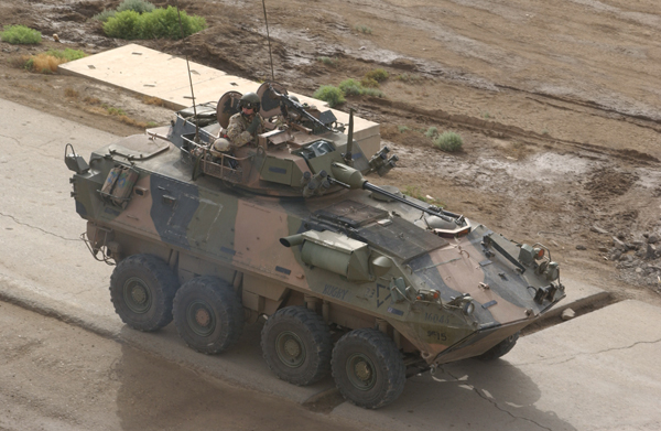 An Australian ASLAV-25 Gun Car on Ops in Iraq
