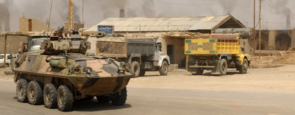 An Australian ASLAV on ops in Iraq