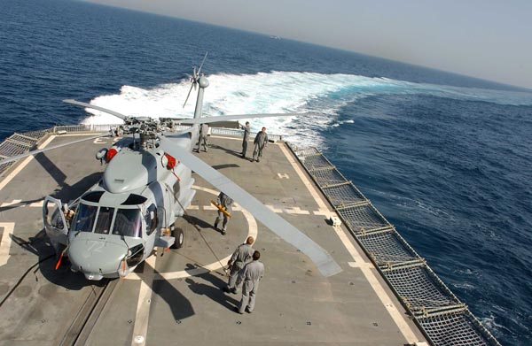 ANZAC Class Frigate HMAS Stuart and Boarding Party on Ops in Persian Gulf