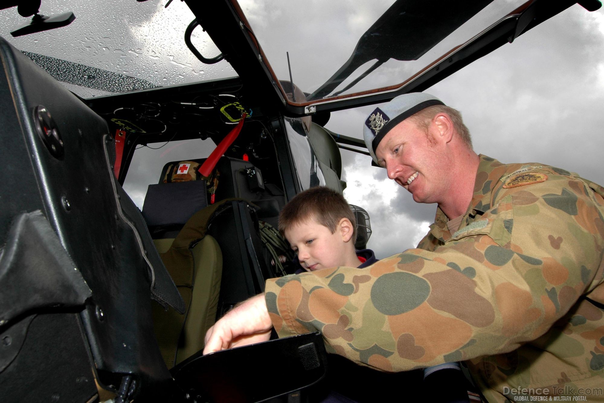 Army Tiger Helicopter cockpit - Avalon Air Show 2007