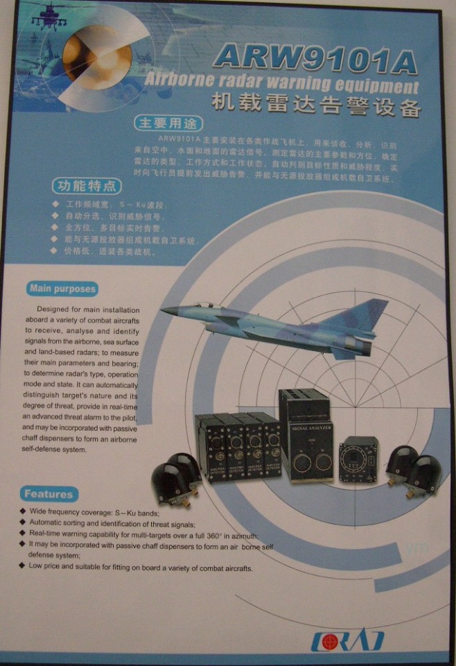 ARW9101A airborne radar warning equipment