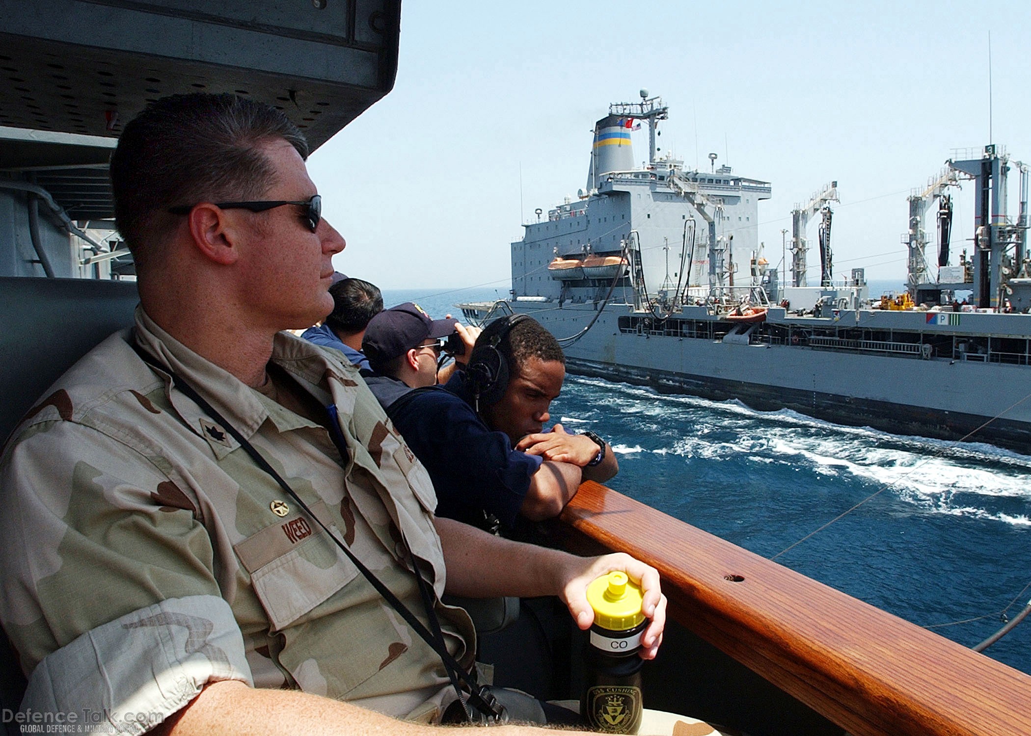 At sea aboard USS Cushing (DD 985) - US Navy