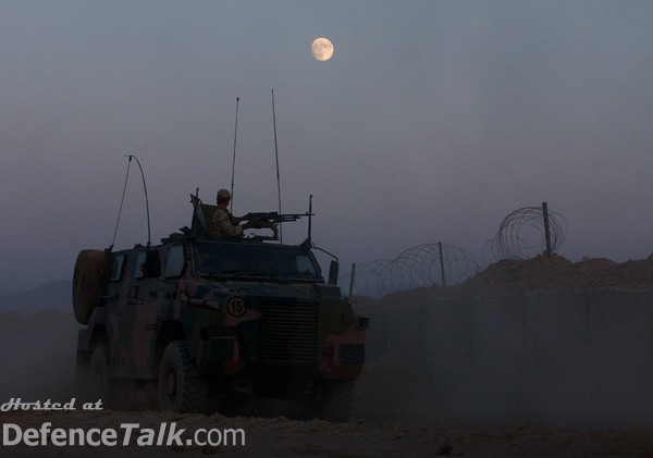 Aussie made Bushmasters on patrol with 4RAR in Afghanistan